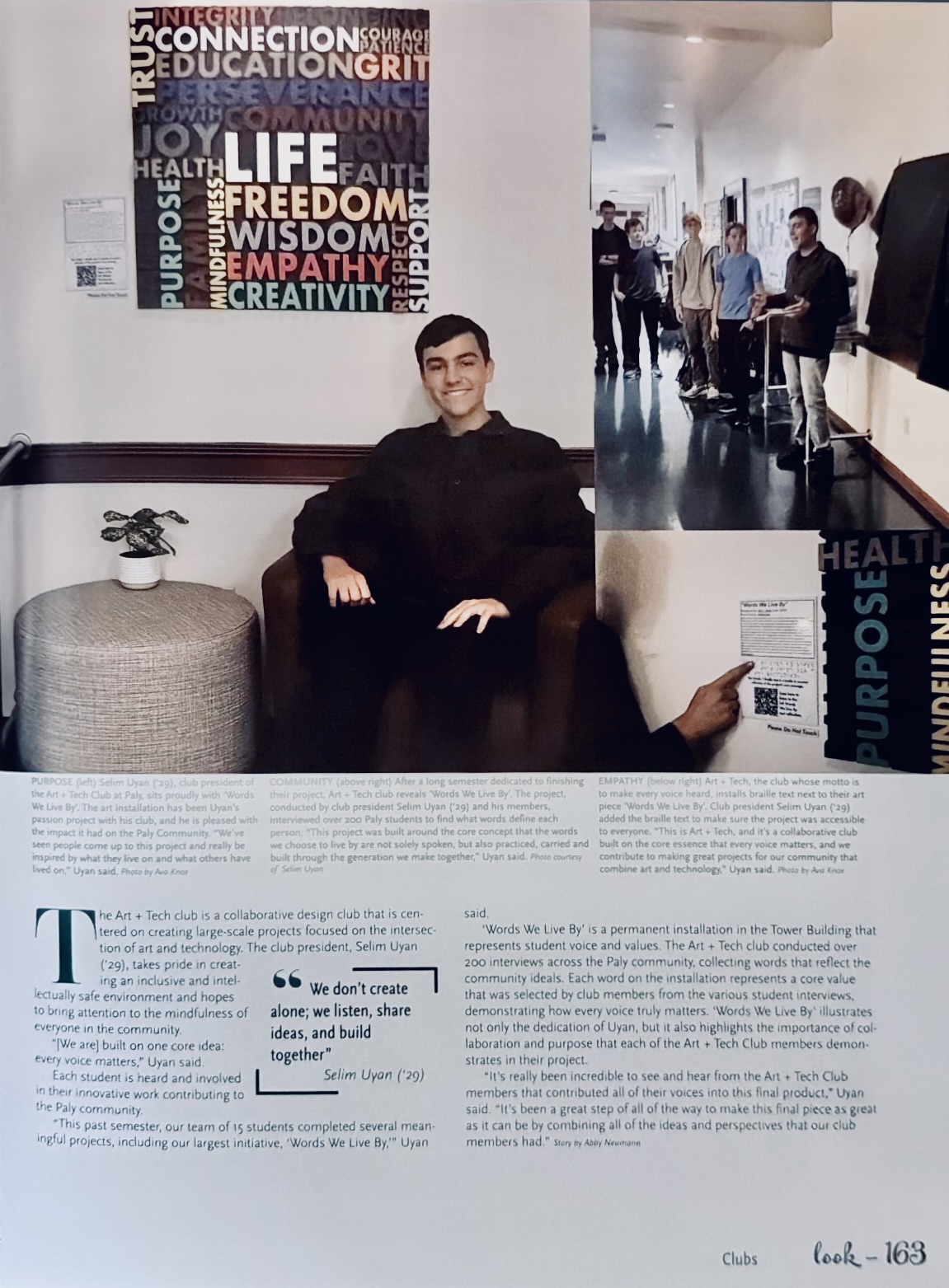The complete Paly Madrono yearbook club feature about Art + Tech.